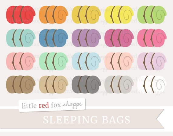Sleeping Bag Clipart, Camping Clip Art Camp Fishing Outdoor Forest Woods  Hiking Summer Cute Digital Graphic Design Small Commercial Use - Etsy