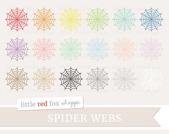 Spider Web Clipart, ClipArt di Halloween Spooky Fall Autumn October Animal Fall Outline Cute Digital Graphic Design Piccolo uso commerciale
