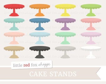 Cake Stand Clipart, Cake Clip Art Baking Kitchen Bakery Cupcake Food Dessert Cooking Cute Digital Graphic Design Small Commercial Use