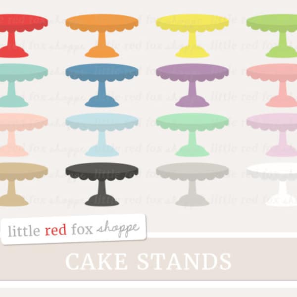 Cake Stand Clipart, Cake Clip Art Baking Kitchen Bakery Cupcake Food Dessert Cooking Cute Digital Graphic Design Small Commercial Use
