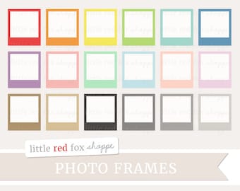 Vintage Photo Frame Clipart, Picture Frame Clip Art Vintage Camera Photo Label Banner Shape Cute Digital Graphic Design Small Commercial Use