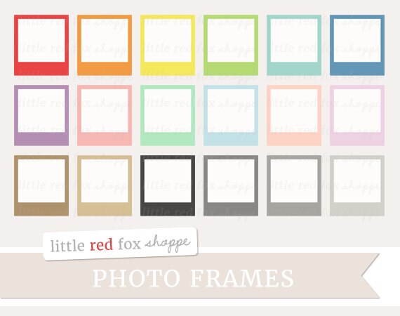 Vintage Photo Frame Clipart Picture Frame Clip Art Vintage Etsy