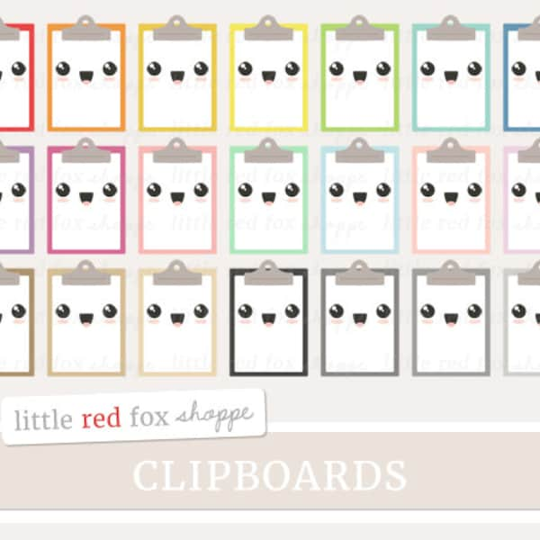 Clipboard Clipart, Clip Board Clip Art Office Supplies Notebook Paper Teacher Classroom Cute Digital Graphic Design Small Commercial Use