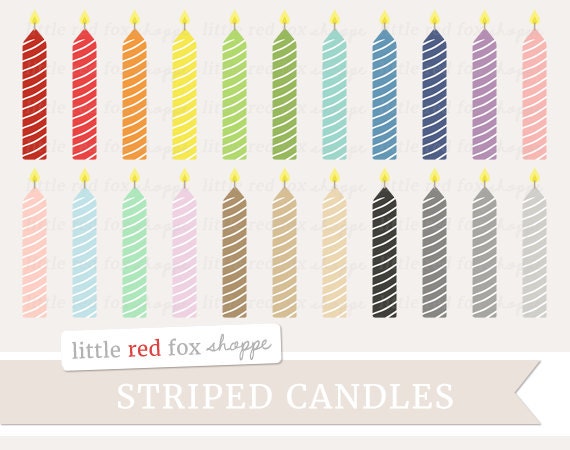 birthday candle clipart striped cake candle clip art party etsy etsy