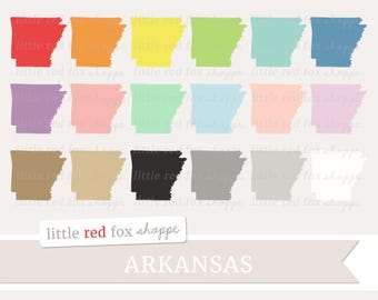 Arkansas Clipart, US State Clip Art, USA Clipart, State Clipart, America Clipart, Icon Cute Digital Graphic Design Small Commercial Use