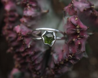 Green Tourmaline Ring Set