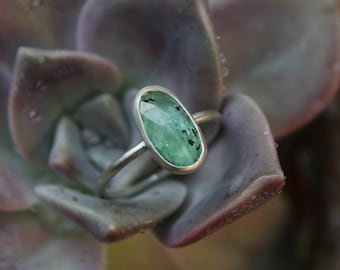 Teal Kyanite | 925 Sterling Silver Ring | Size 8 1/2