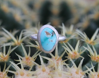Royston Turquoise Ring | 925 Sterling Silver | Size 8 1/2