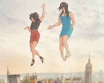 Four and Three and Two and One (One!) - Print (inspired by Broad City)