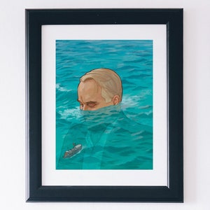 You Are Not to Blink - Limited Edition 8x10 Art Print (inspired by The Master)