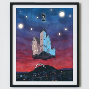 I, Myself, Am Strange and Unusual - Limited Edition Art Print (inspired by Beetlejuice)