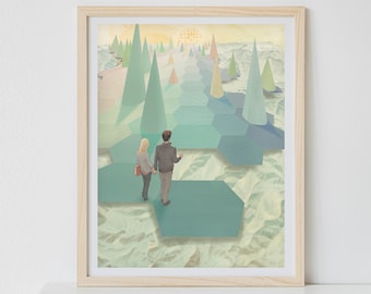 Are the Cones a Metaphor? - Art Print - 11&quot; x 14&quot; (inspired by Parks and Rec)