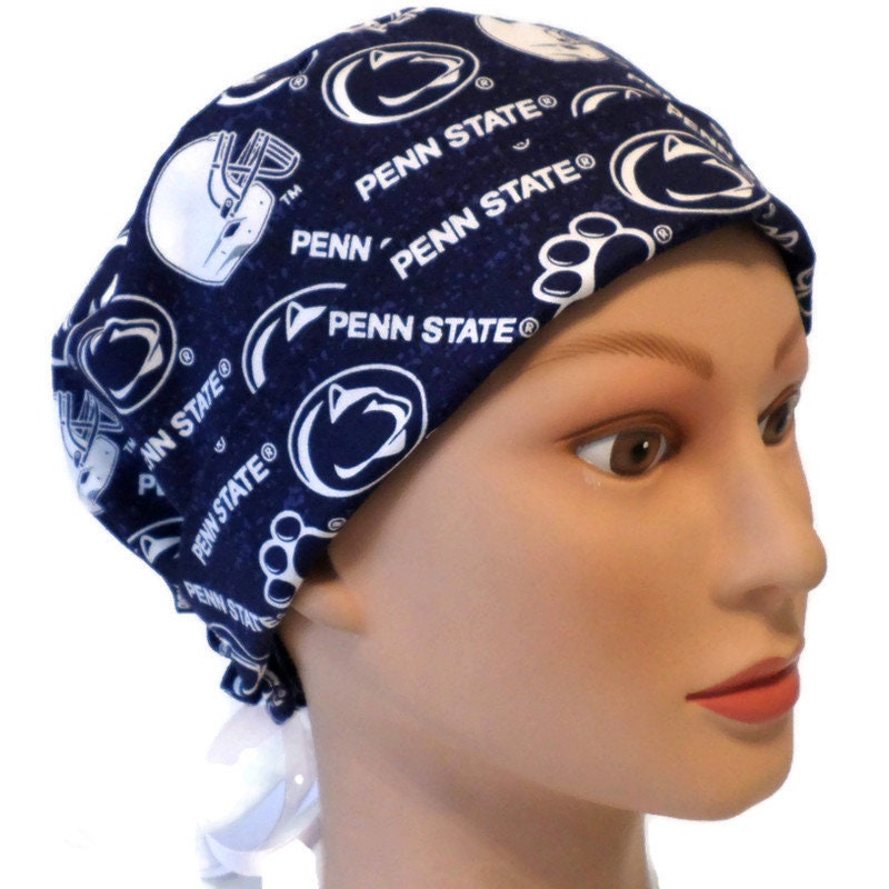 Women's Fold-up Pixie Scrub Hat, Adjustable, Handmade, W/ Optional Buttons,  ID 404 