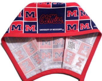 Casquette Ole Miss Squares Mississippi Rebels pour hommes sans doublure chirurgicale, bandeau anti-transpiration en option