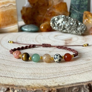 POWODZENIE - Bransoletka z kryształów Lucky Charm Handmade - Kryształy szczęścia - Bransoletka lecznicza - Prezent na szczęście - Wysyłanie szczęścia