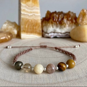 SOLAR PLEXUS - Chakra Crystal Healing Bracelet - Chakra Crystal Jewellery Yoga Gifts