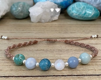 TRANQUILITY - Kristallheilungs-Armband - Ruhe & Gelassenheit - Geschenke für sie - Kristallschmuck. Positivität Armband.