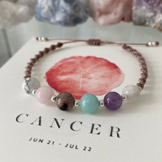Cancer (Karka) Zodiac Sign Bracelet 8MM | Shubhanjali | Care for Your Mind,  Body & Soul!