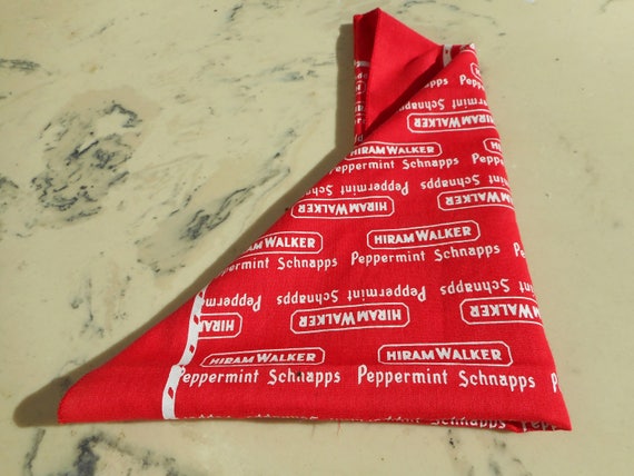 90's Vintage Hiram Walker Peppermint Schnapps Red… - image 2