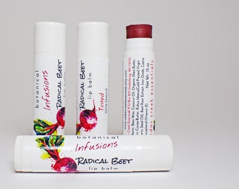 Radical Beet Tinted Lip Balm: All Natural Botanical Infusions