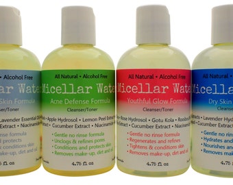 Biologisch micellair water: natuurlijke veganistische make-upremover en toner
