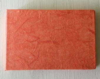 Mini Orange Handbound Journal