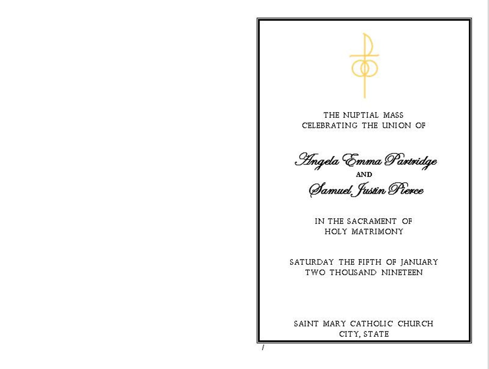 catholic-wedding-program-template-custom-nuptial-mass-diy-etsy