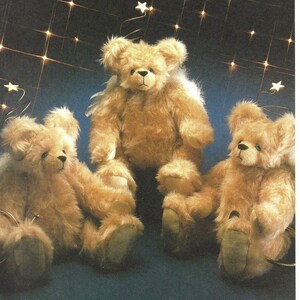 May include: A sewing pattern for making three teddy bears with straw stockings. The pattern is from McCall's Crafts and is for one envelope, one pattern, and one instruction booklet. The pattern number is 3062.