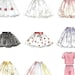 Butterick 6846 Sewing Pattern for Close Fitting Short Sleeve Knit Top Tapered Pants & Flared Skirts Various Lengths Girls sz 6 thru 8 Uncut
