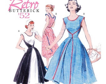 Butterick B4790 Sewing Pattern Misses Retro 50s Very Easy Walk Away Wrap Dress Reproduction sz 8-14 or 16-22 Uncut