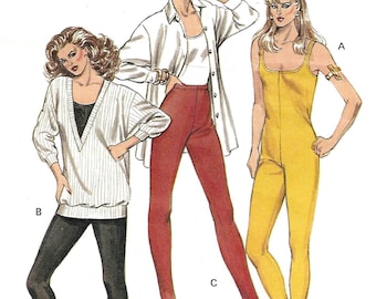 Kwik Sew 3216 Sewing Pattern for Misses Oversized Drop Shoulder Button ...