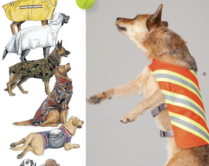 Simplicity 1578 Sewing Pattern for Large Size Dog Clothes Coat With