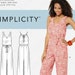 Patron Couture Simplicity S9125 - Robe Maxi, Combinaison Et Corsage Été Tailles XXS à XXL