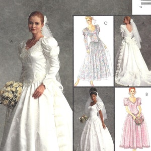 McCalls 6334 Sewing Pattern Misses Bridal Gowns and Bridesmaid Dresses by Alicyn Exclusives sz 10-14 Uncut
