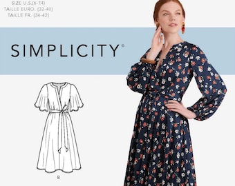 Simplicity 9044 Misses Tunics Tops With Tucks Variations Sewing Pattern Sz 16-24