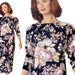 Butterick 5609 See & Sew Sewing Pattern Misses Very Easy Classic Drop Waist Long Sleeve Pullover Dress sz 6 thru 14 Uncut