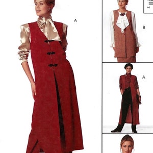 McCalls 7232 Sewing Pattern for Misses Unlined Vests in Three Lengths Woman's Day Collection sz 8-12 or 12-16 Uncut