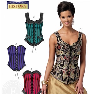 Butterick B5662 Sewing Patterns Misses Close Fitting Corsets with Boning  Making History Series sz 6-14 or 14-20 Uncut