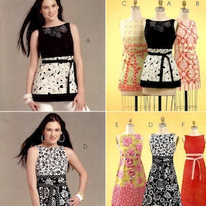 McCalls M5882 Sewing Pattern Misses Top Tunics and Dresses Kay Whitt Designs sz 4-12 Uncut