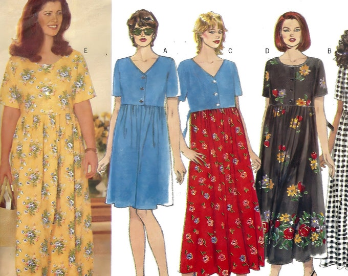 Butterick 4948 Sewing Pattern Womens Plus Size Easy Pullover Raised ...