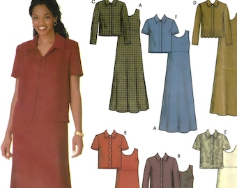 Simplicity 9861 Sewing Pattern Misses Jacket and Pullover A-Line Dress or Jumper sz 8-14 Uncut