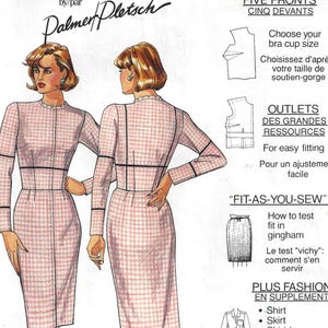 McCalls 2718 Sewing Pattern Misses Dress Shirt and Skirt Learn To Fit Palmer Pletsch Uncut Fashion Design Sloper Croquis sz 10 Uncut
