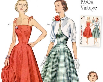 Simplicity S9738 Sewing Pattern Misses Vintage 50s