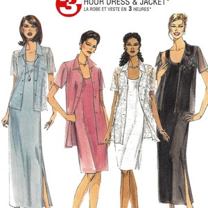 May include: Four women's dress and jacket sewing patterns from McCall's. The pattern is for a 3-hour dress and jacket. The image shows four women wearing the different styles of the pattern.