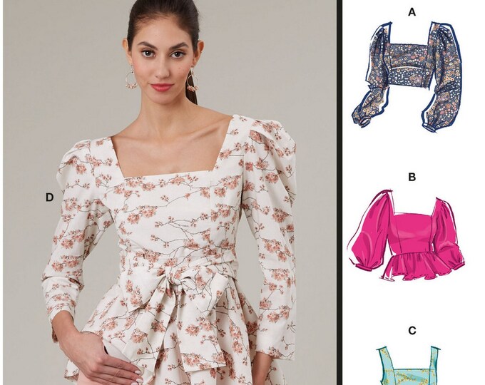 Simplicity S8926 Sewing Pattern Misses Square Neckline Dress Top and