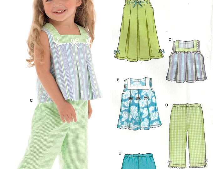 New Look 6473 Sewing Pattern for Toddler Girls Separates Dress or Top ...