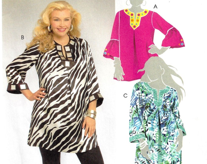 Tunic Rope Pattern Sewing Mccalls M5768 Sewing Pattern for Womens Easy Tunics in Two Lengths and ...