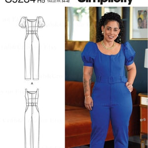 Simplicity S9234 Sewing Pattern Misses Jumpsuit with Sleeve Options by Mimi G Style sz 6-14 or 16-24 Uncut