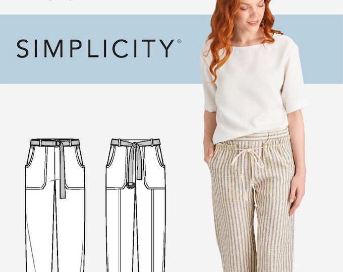Simplicity S9050 Sewing Pattern Misses Pull-on Pants With - Etsy