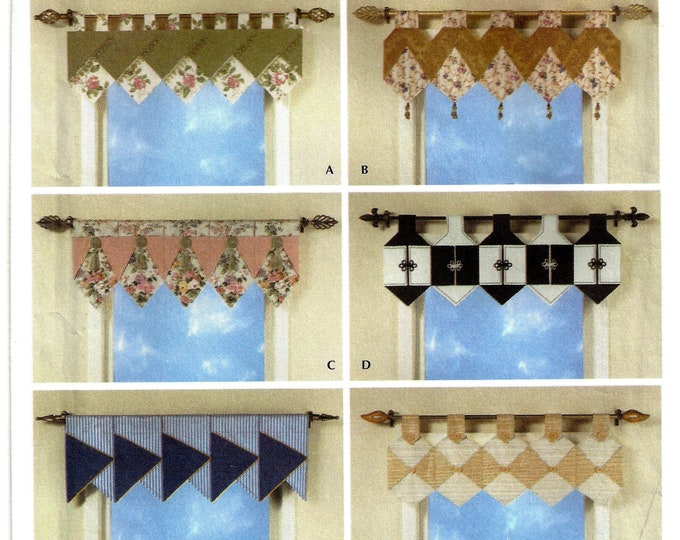 Simplicity 4973 Sewing Pattern and Instructions for Window Toppers With ...